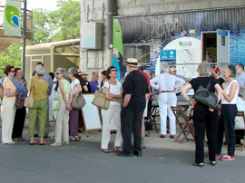 people mingling